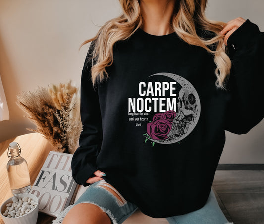 Carpe Noctem Moon Unisex Sweatshirt